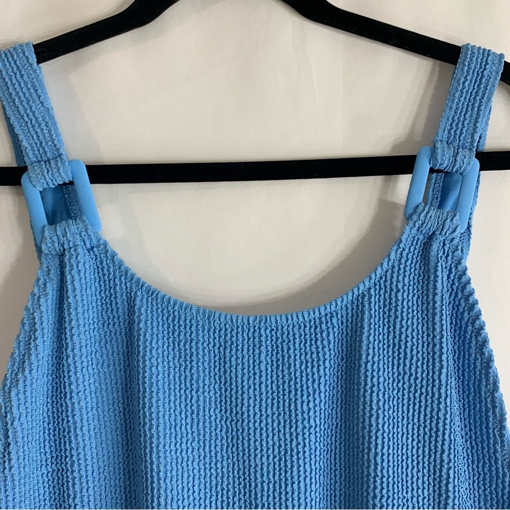 NEW Aerie Shimmery Crinkle Birthday Scoop Cheekiest One Piece Swimsuit, size XL - Picture 5 of 10